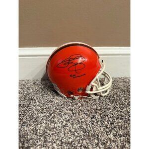 Johnny Manziel signed Fck Cleveland autographed Cleveland Browns Mini Helmet BAS